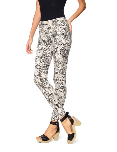 Hue Leggings Leopard Print Twill 