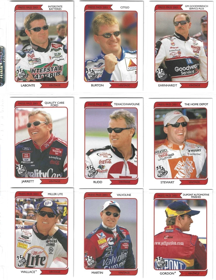 2001 Press Pass VINTAGE--#VN11 Steve Park--ONE CARD ONLY! - Image 2 of 3