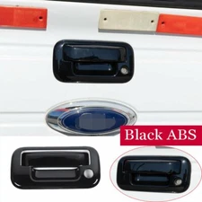 Fit For Ford F150 2009-2014 Black ABS Rear Tailgate Door Handle Decorative Cover