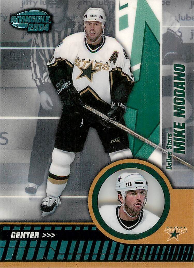 MIKE MODANO 2003-04 INVINCIBLE BLUE /350 STARS #30