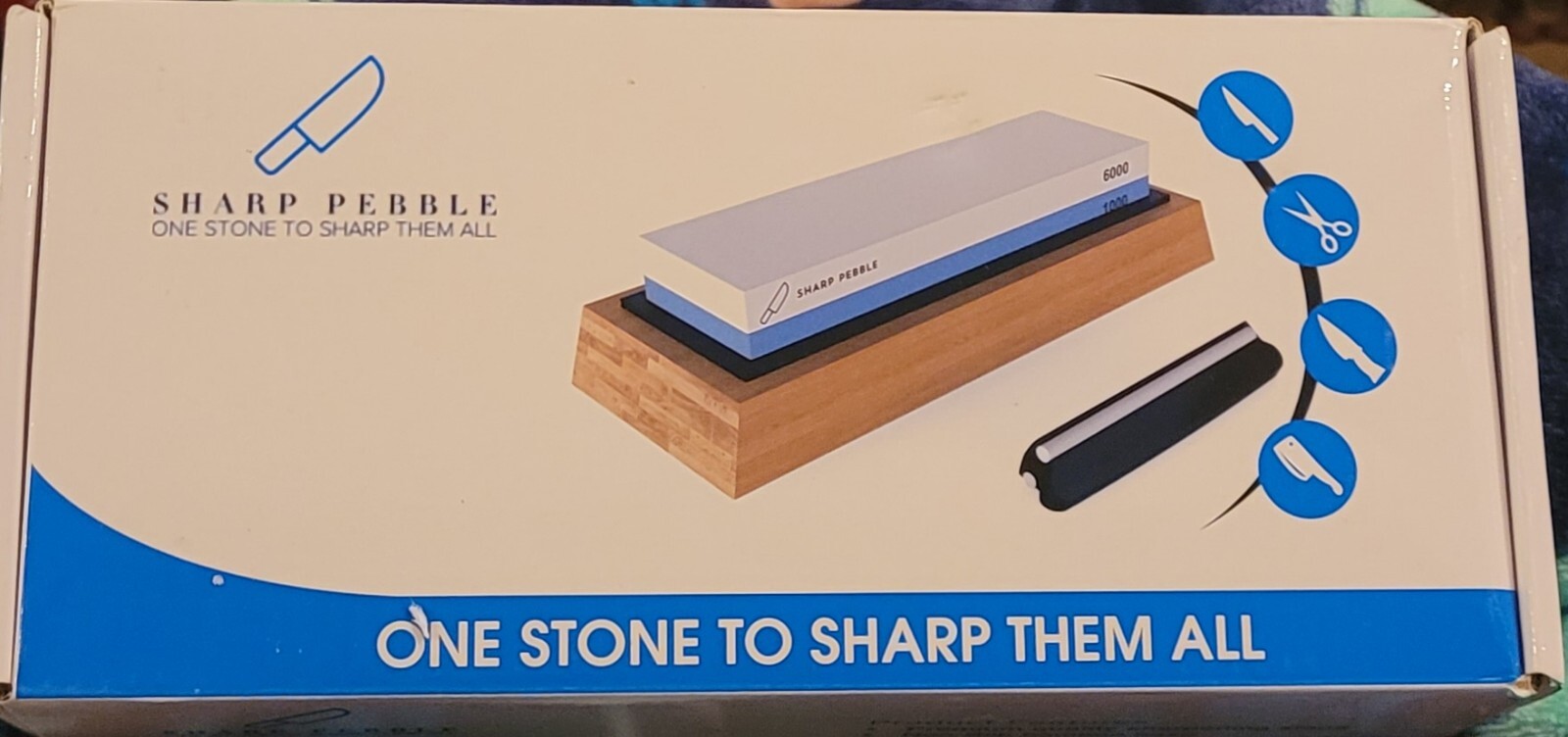 Sharp Pebble One Stone to Sharp Them All Sharpening Stone 1000/6000 New ...