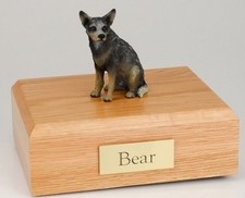 Australian Cattle Dog Pet Funeral Cremation Urn Avail in 3 Diff Colors  4 Sizes