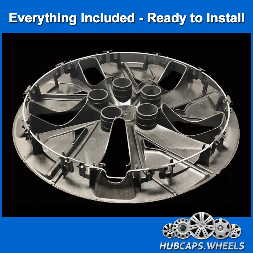 Juego de tapacubos para Nissan Altima 2019-2023 - negro brillante OEM 16 pulgadas cubierta de rueda 53099 Foto 4 de 4