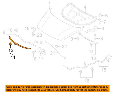 パーツ 773 2007-2021 Mazda CX-3/5/9 Genuine OEM Rubber Stopper Lift Gate