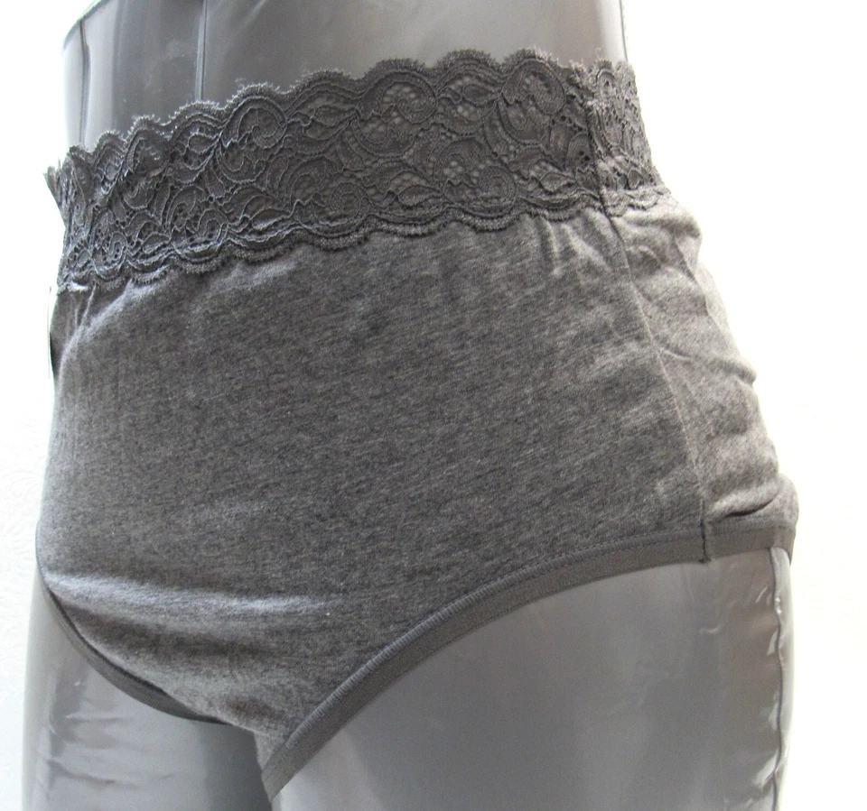 Mujer Vanity Fair Bragas Calzoncillos Ropa Interior Talla 7/L Encaje Gris 13396 Foto 3 de 4
