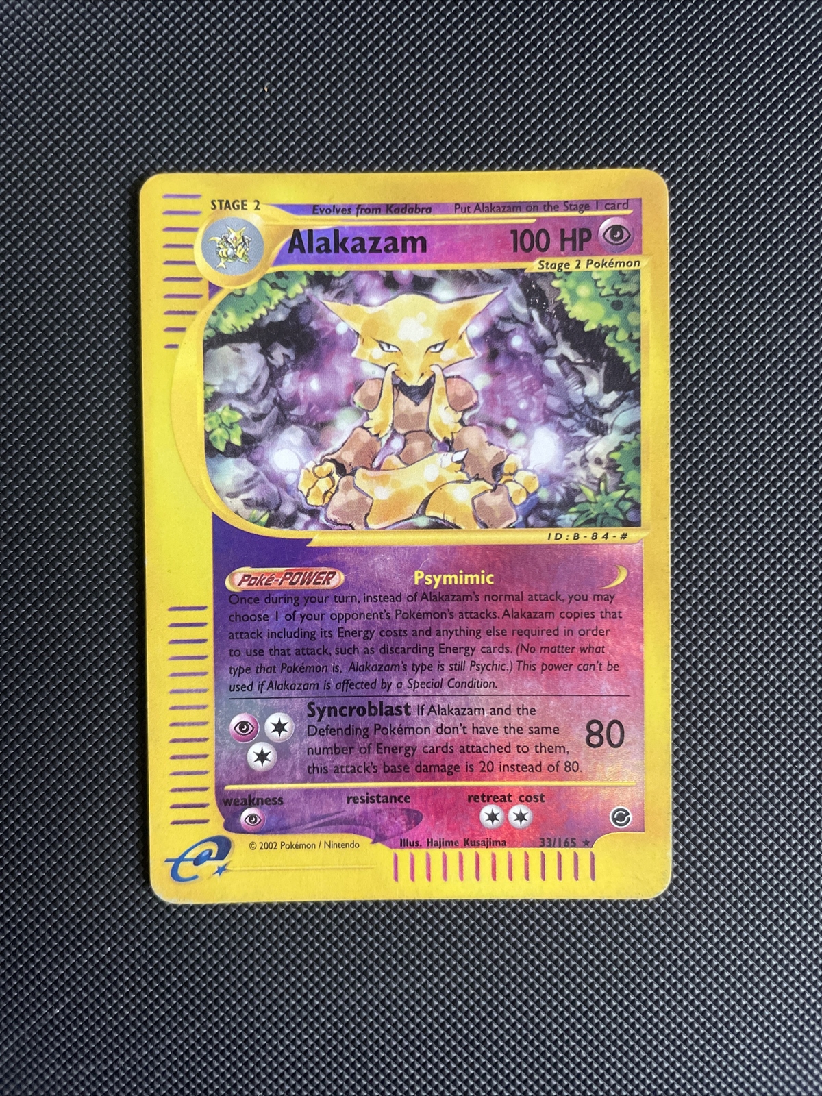 Alakazam 33/165 Expedition Reverse-Holo Pokemon Card Vintage LP