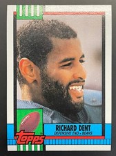 1990 NFL TOPPS RICHARD DENT FOOTBALL CARD #376 Chicago Bears