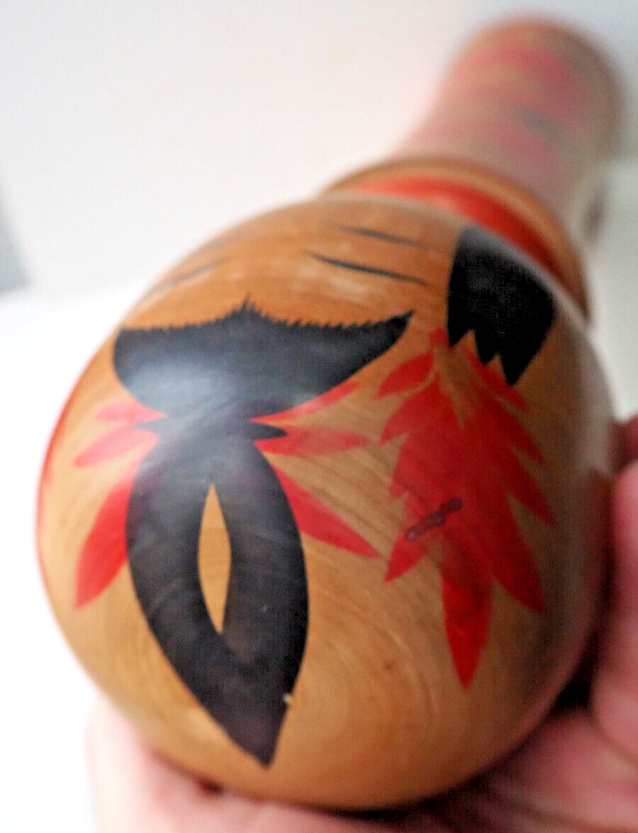 véritable poupée japonaise Kokeshi Naruko artisanale ancienne signée P270