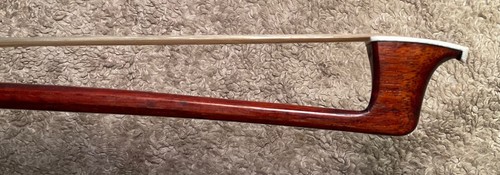 Good Vintage Silver Edwin Herrmann Violin Bow, Excellent Playing Condition - Picture 8 of 12
