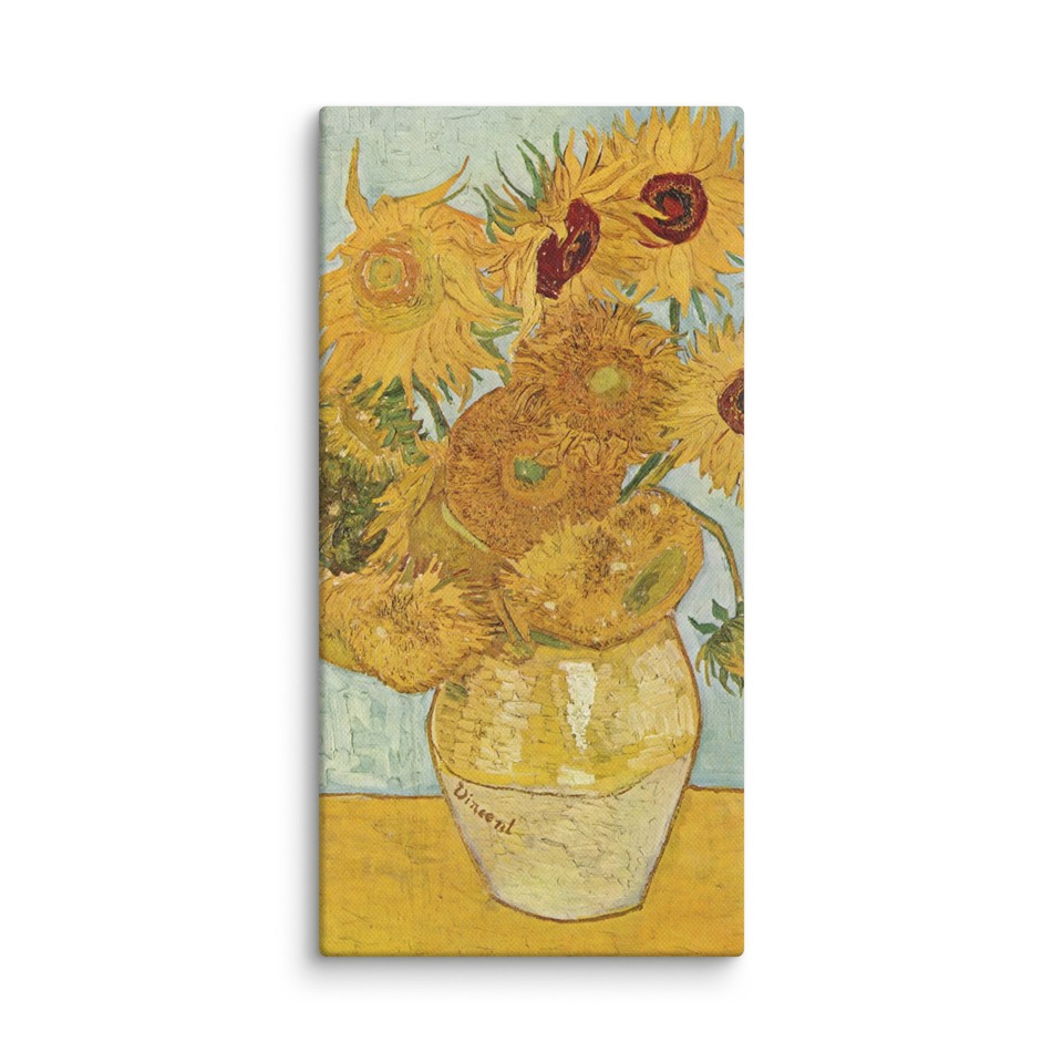 Twelve Sunflowers by Vincent Van Gogh Giclee Fine Art Print Repro on