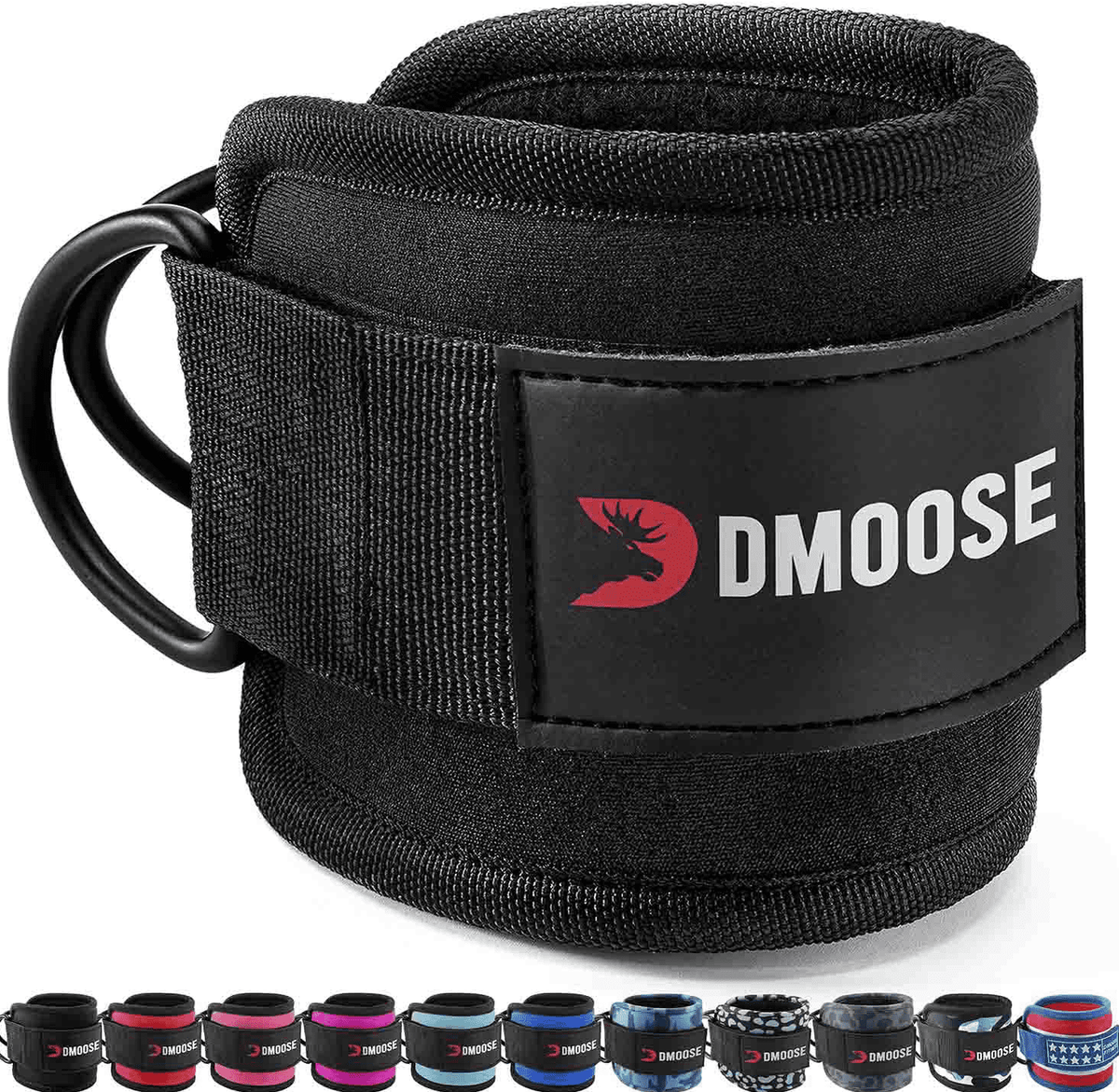 DMoose Ankle Strap for Cable Machines for Kickbacks, Glute Workouts SIngle