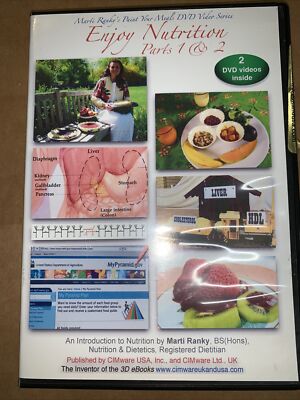Enjoy Nutrition: Parts 1 & 2 DVD Paint Your Meals Series Marti Ranky food health