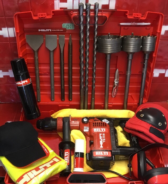 HILTI TE 55 HAMMER DRILL, NICE CONDITION, FREE HILTI THERMO HILTI TE 55 HAMMER DRILL, NICE CONDITION, FREE HILTI THERMO