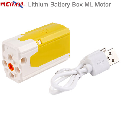 2 in 1 Rechargeable Battery Box + M L Motor for MOC Power Function 8883 9686