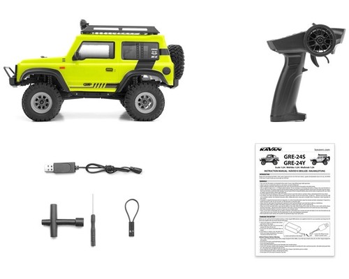 Kavan GRE-24 Crawler 4WD 1:24 RTR Yellow KAV06.GRE24Y modellismo - Foto 12 di 12