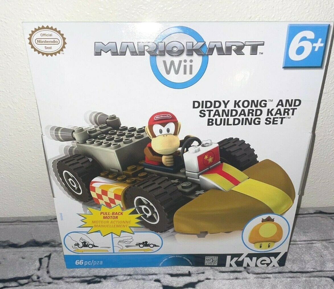 K'Nex Mario Kart Wii Diddy Kong And Standard Kart Building Set