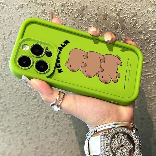 Cute Capybara Phone Case For iPhone 16 Pro Max 15 14 13 12 11 XR XS 8 7 6 Cover - Picture 7 of 20