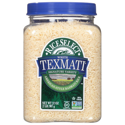 Texmati White Rice, Long-Grain Basmati Rice, Premium Gluten-Free Rice, Non-Gmo, 