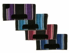 Western Horse Pony size 24" X 24" Saddle Pad Navajo Blanket Top Wool Felt Bottom