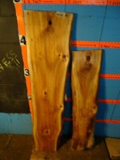  A1133  1 1/16" THICK 2, eastern white cedar live edge slabs shelf lumber