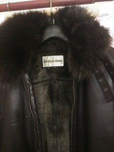 charles klein leather coat