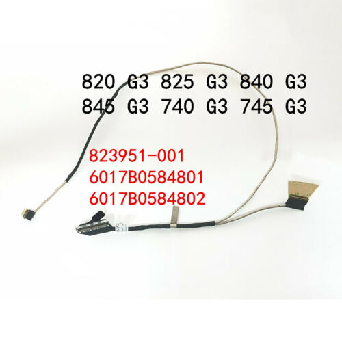 6017B0584801 LCD Display Video Screen Cable Line for HP EliteBook 820 840 745 G3 - Afbeelding 1 van 2