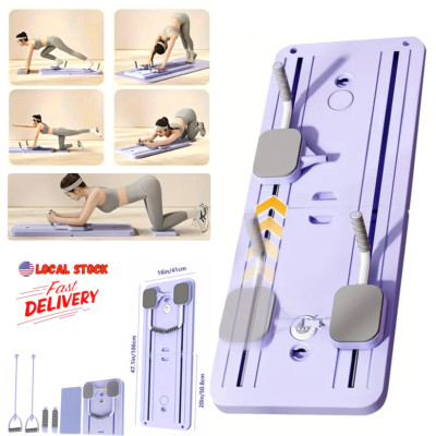 42Inch Multi-Functional Foldable Pilates Skateboard,Pilates Reformer Board Set