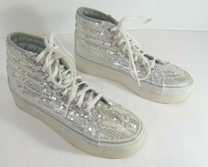 high top sparkly vans