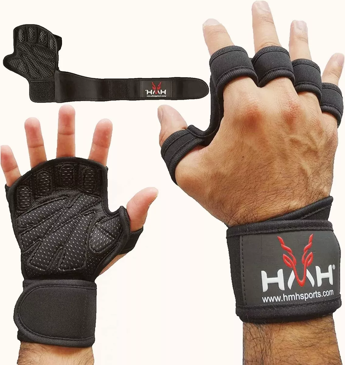 Weight lifting gloves with wrist support hot sale