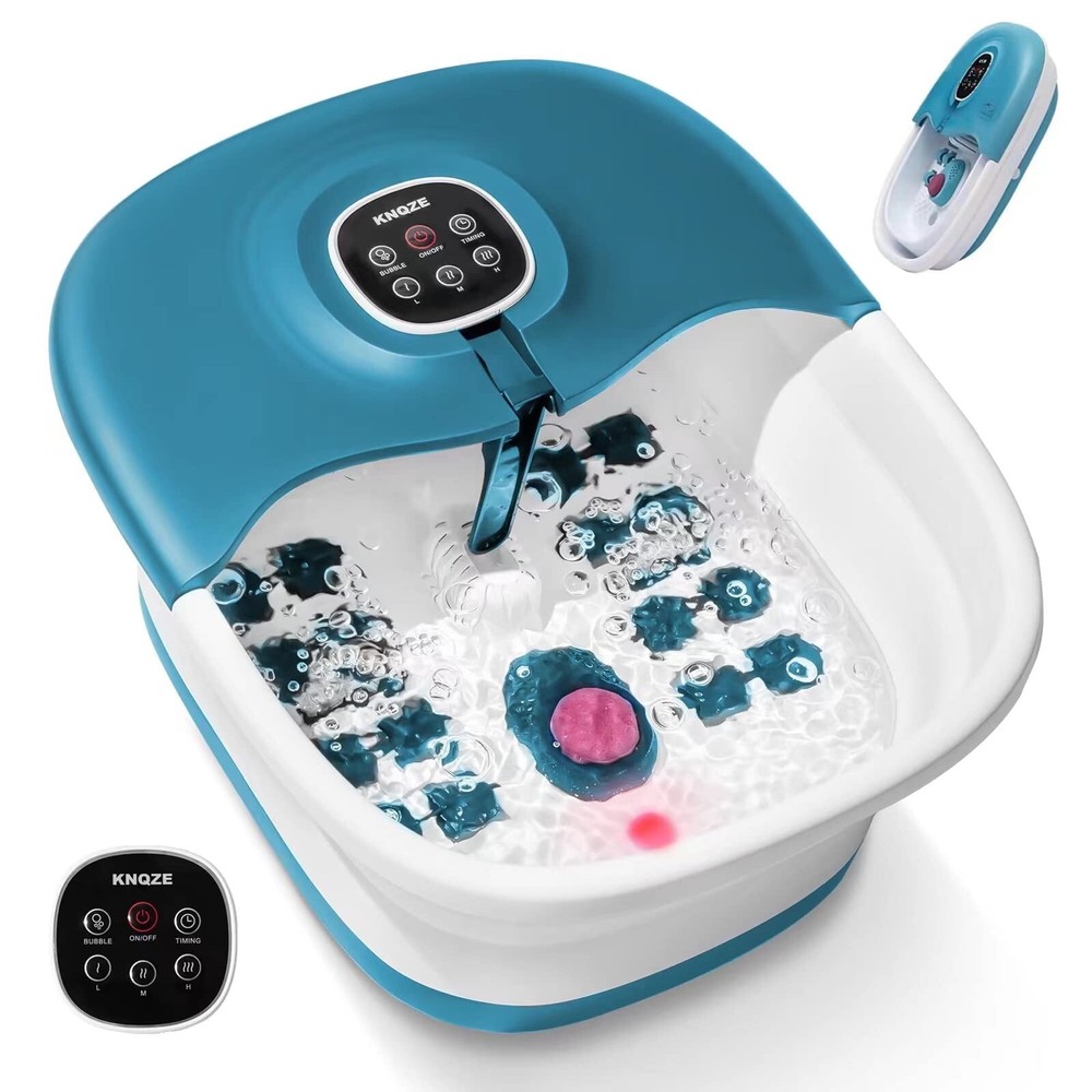 KQQZE Heated Foot Spa Massager with Bubble Vibration in Assorted Colors