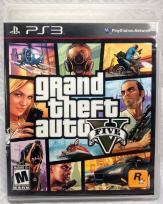 Grand Theft Auto V GTA 5 PS3 W/ Manual & MAP (PlayStation 3, 2013