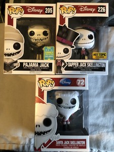 Funko Pop Jack Skellington Collection Santa Pajama Dapper Jack Disney Rare 226 | eBay