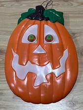 VTG 1997 THE PAPER MAGIC GROUP PUMPKIN HALLOWEEN CRAZY EYES DECORATION SPOOKY