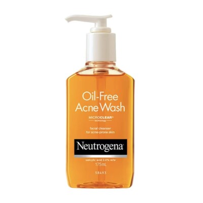 Neutrogena Oil Free Acne Wash Gesichtsreiniger Waschen fettige zu Akne neigen...