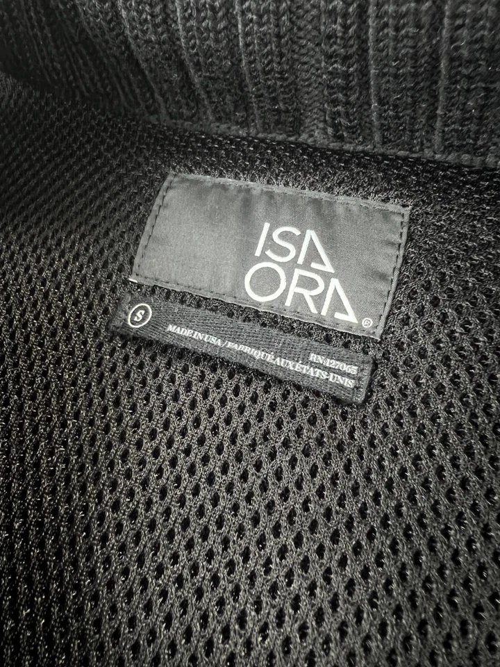 Cárdigan chal doble botonadura ISAORA suéter de lana forrado para hombre S bolsillos negros Foto 4 de 4