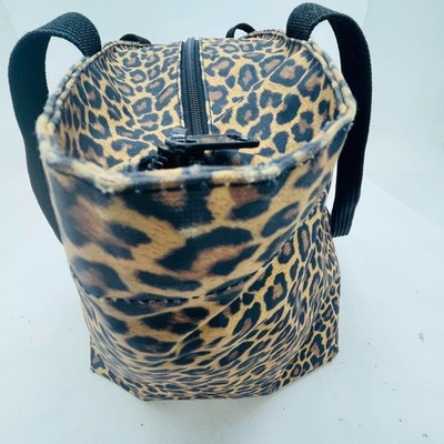 Herve Chapelier Leopard print tote bag brown Used From Japan