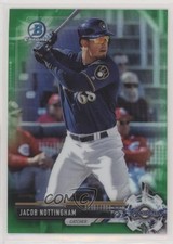 2017 Bowman Chrome Prospects Green Refractor /99 Jacob Nottingham #BCP159 uy5