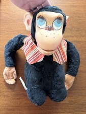 VINTAGE 1964 Mattel Chester O' Chimp Pull String Talking Monkey Rubber Face Toy