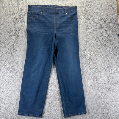 Gloria Vanderbilt Shape Effect Jeans Women's 16W Blue Denim Straight Leg Stretch