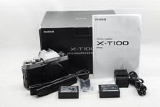 Fujifilm X-T100 Mirrorless Camera Body Dark Silver Used with Box
