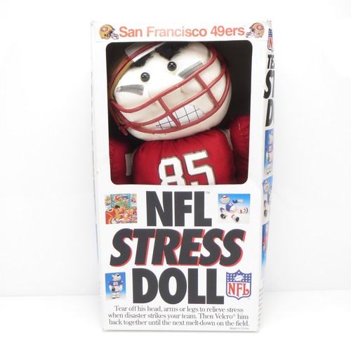 Vintage NFL Tear-Apart San Francisco 49ers Stress Doll in Box