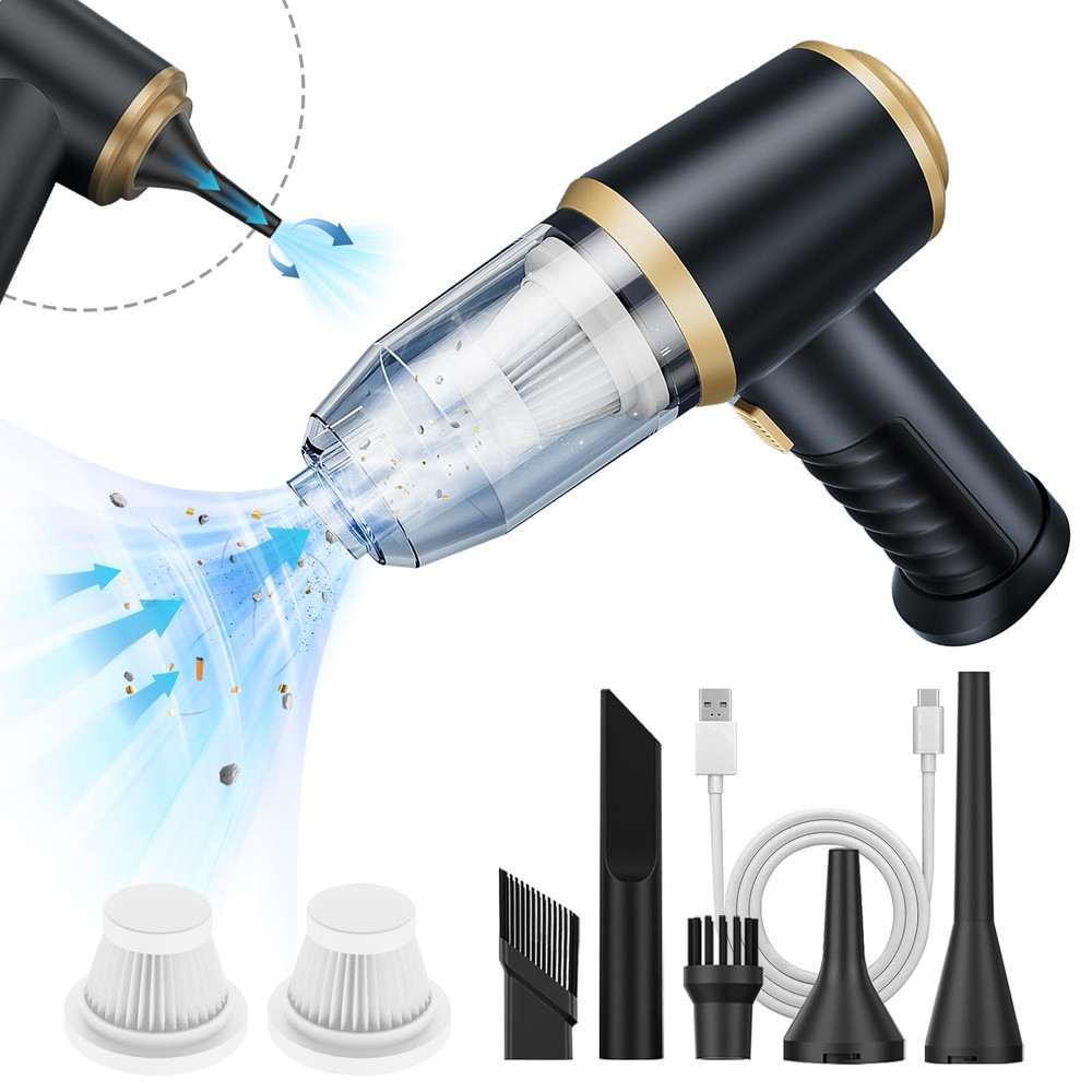 Car Vacuum Portable Cordless, Bug Vacuum, Mini Handheld Vacuum, 8000Pa Vacuum...