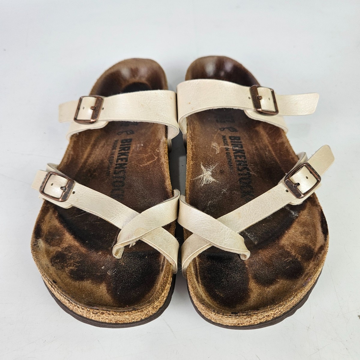 Birkenstock Mayari Sandals Toe Loop Women's Size: 37 Beige