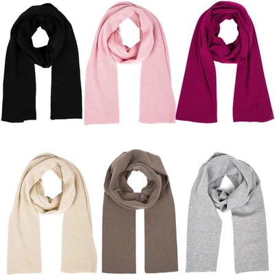 MOLTI Damen Schal 100% Merinowolle Herbst Winter langer Winterschal warm weich 204cm