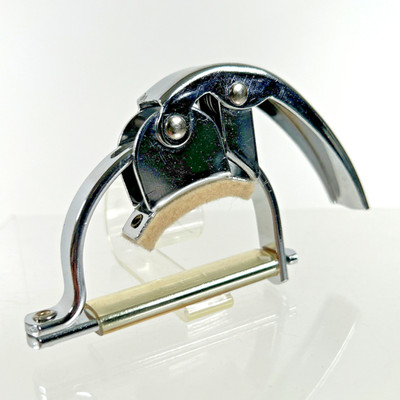 Vintage 1970's Hamilton USA Guitar Capo, Fast Action Chrome Metal very nice