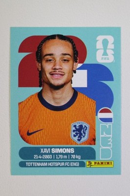 Panini WM 2026 Sticker - Xavi Simons (NED 15)