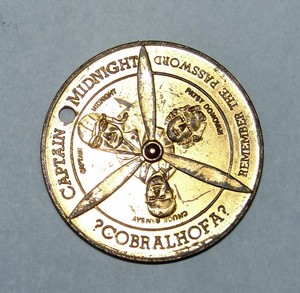 1940 Captain Midnight Propeller Cobbralhopa Remember the Passion/Clockface 31 mm