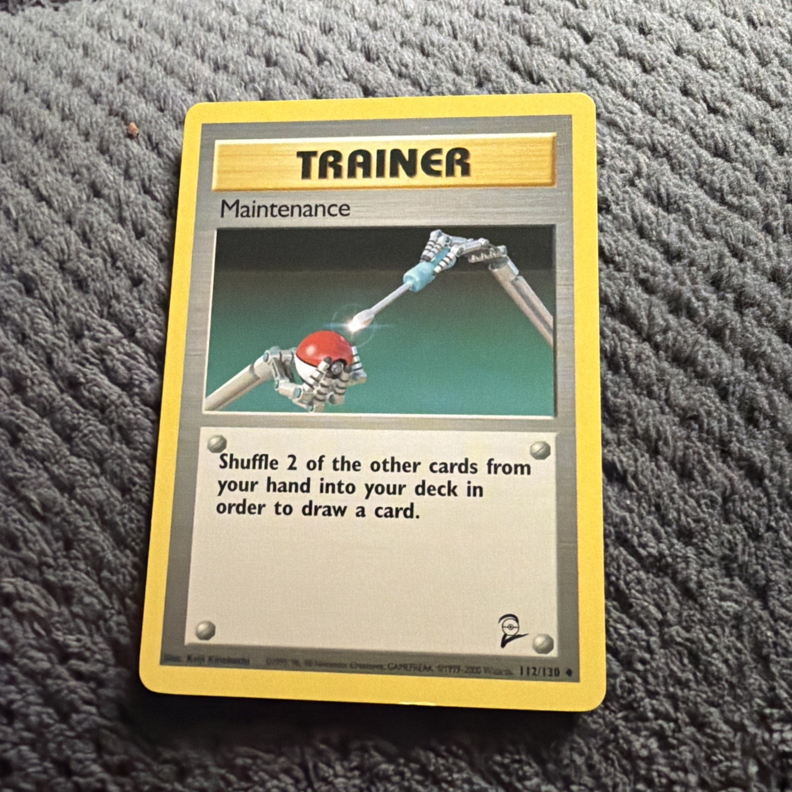 Pokemon BASE SET 2 Card 112/130 Trainer Maintenance
