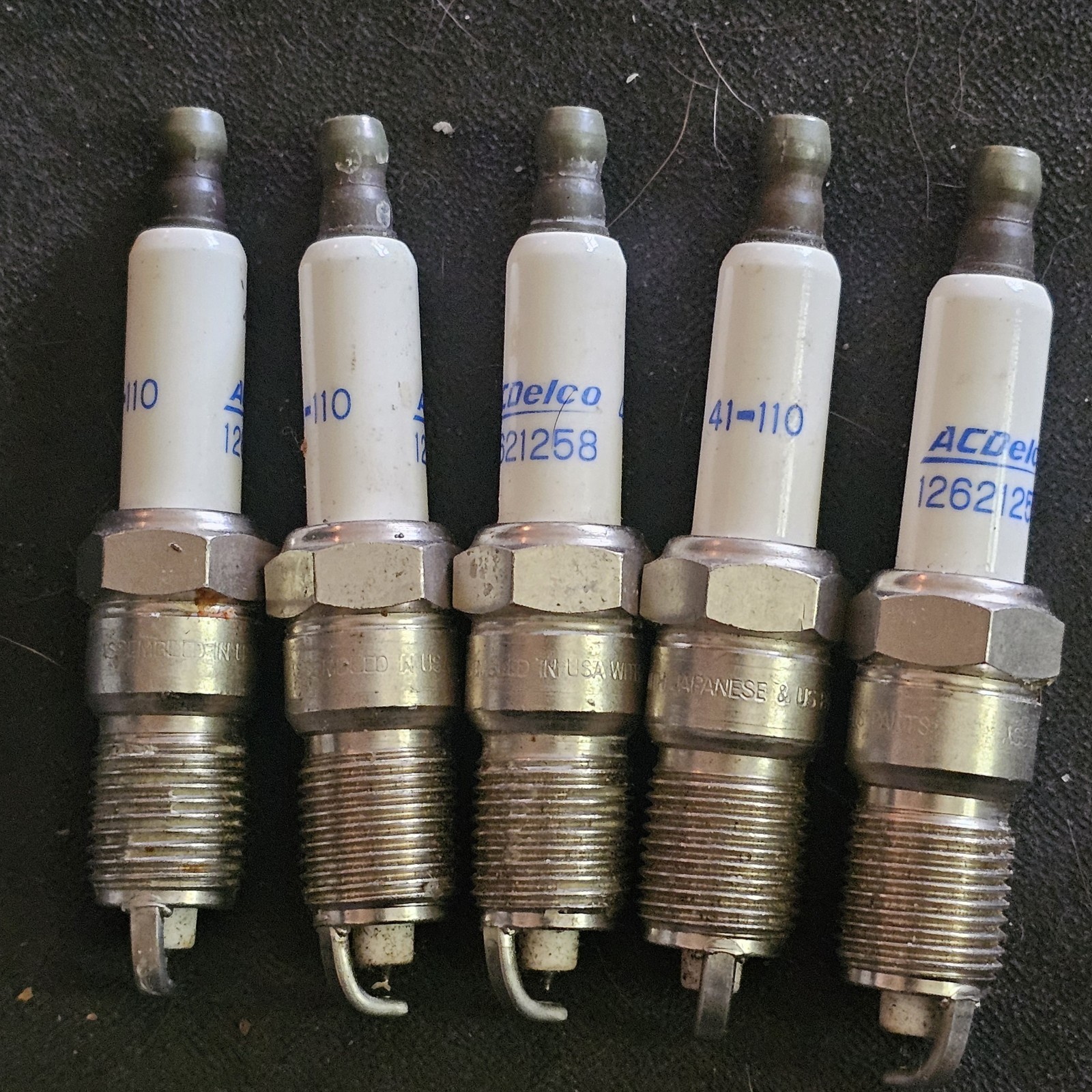 AC DELCO 41-110 Iridium Spark Plug #12621258 5 plug set