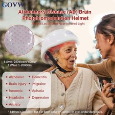 Portable 810nm Light Therapy Helmet Photobiomodulation for Human Brain Health